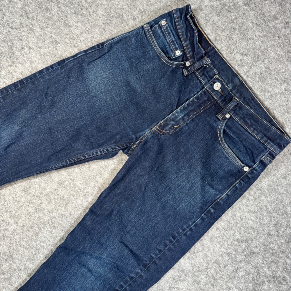 Levis‎ 511 Mens Slim Fit Jeans Dark Wash Indigo Blue Stretch Denim 32x34